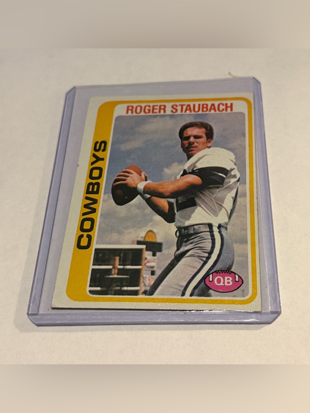 Roger Staubach 1978 Topps Football Card #290 Vintage Collectible Dallas Cowboys